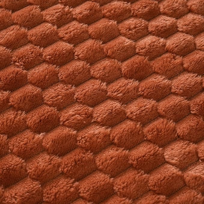 Burnt Orange Throw Blanket 50"×70" inches Gifts - Image 6