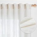 MYSKY HOME Short Curtains for Bedroom Small Windows, Light Filtering Sheer by MYSKYHOME