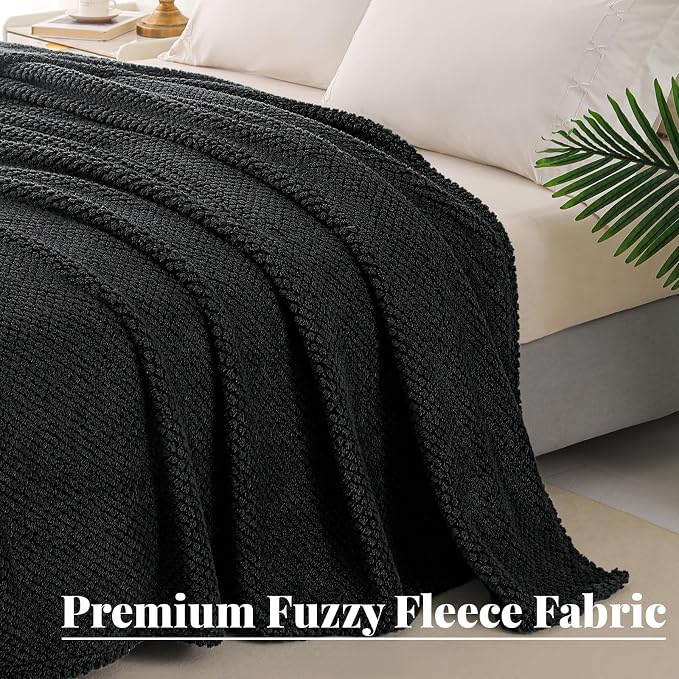Whale Flotilla Extra Large Fuzzy Fleece Throw Blanket - Image 2
