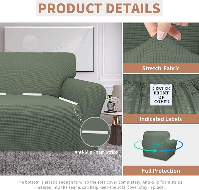 Easy-Going 100% Waterproof Chair Couch Cover, Dual Waterproof Sofa Cover - Image 4