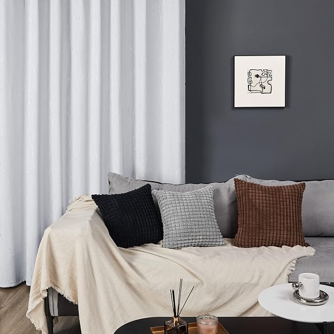 Deconovo Living Room Curtains, Room Darkening Drapes, Thermal Insulated - Image 3
