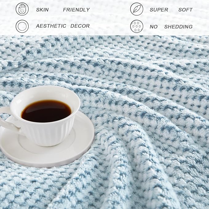 Exclusivo Mezcla Fleece Bed Blanket King Size, Super Soft and Warm Blankets - Image 6