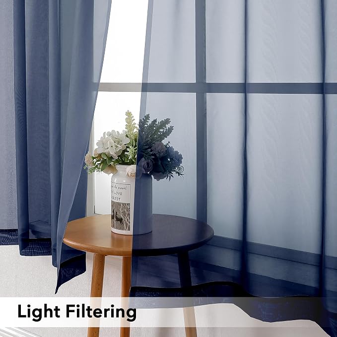 Simplebrand Navy Valances 14 Inches Long - Image 3