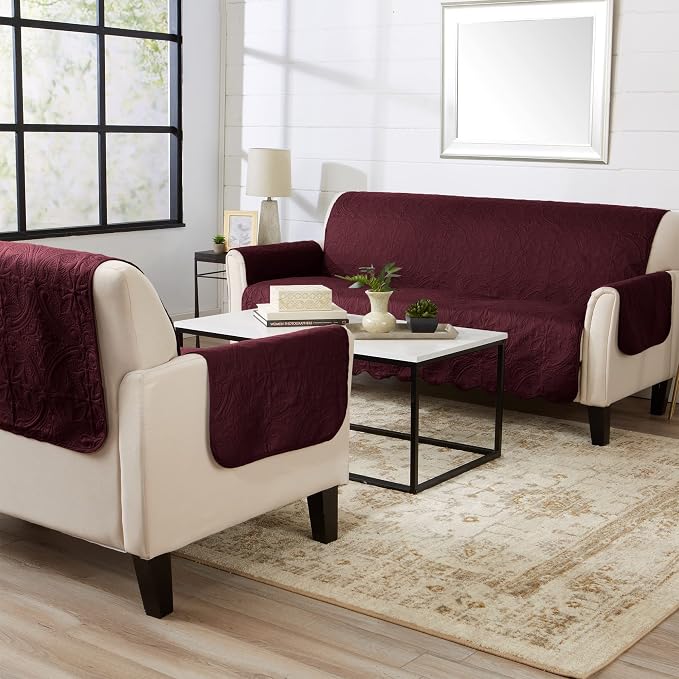 Great Bay Home Reversible Loveseat Cover - Image 5