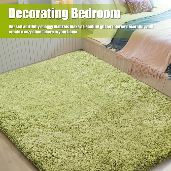 9x12 Fluffy Area Rugs for Living Room, Large Fuzzy Shag Area Rug for Bedroom - Image 8