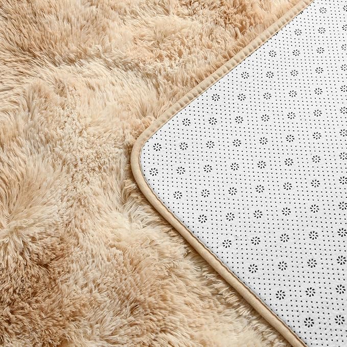 Large Shag Area Rugs 6 x 9, Tie-Dyed Plush Fuzzy Rugs - Image 6