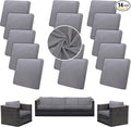 Outdoor Cushion Covers Set, Replacement by SUKAIKEQA