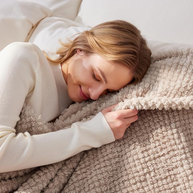 Whale Flotilla Twin Size Fuzzy Fleece Blanket - Image 2