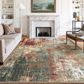 Washable Area Rugs 7x10 Non-Slip Modern Abstract Soft by RELEANY