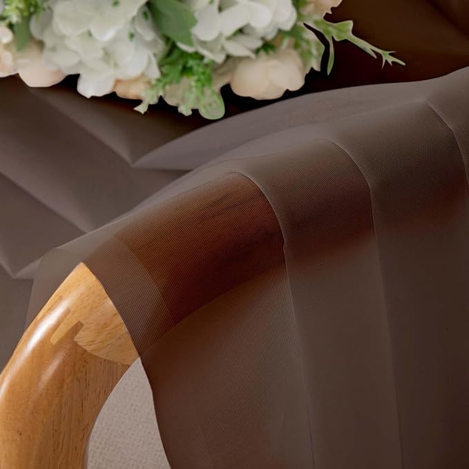 OWENIE Sheer Curtains 54 inches Long - Image 4