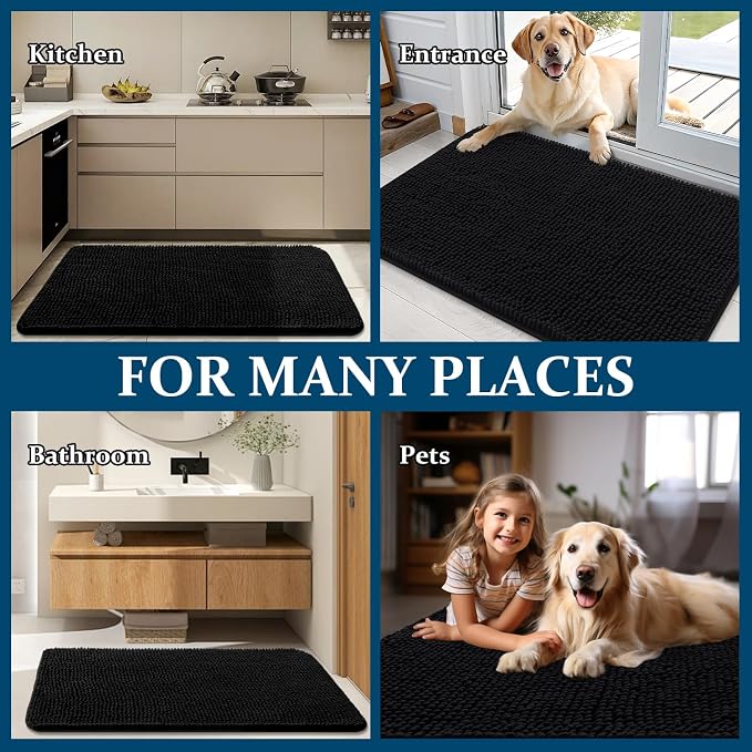 OLANLY Dog Door Mat for Muddy Paws 32x20, Absorbs Moisture and Dirt, Absorbent - Image 8