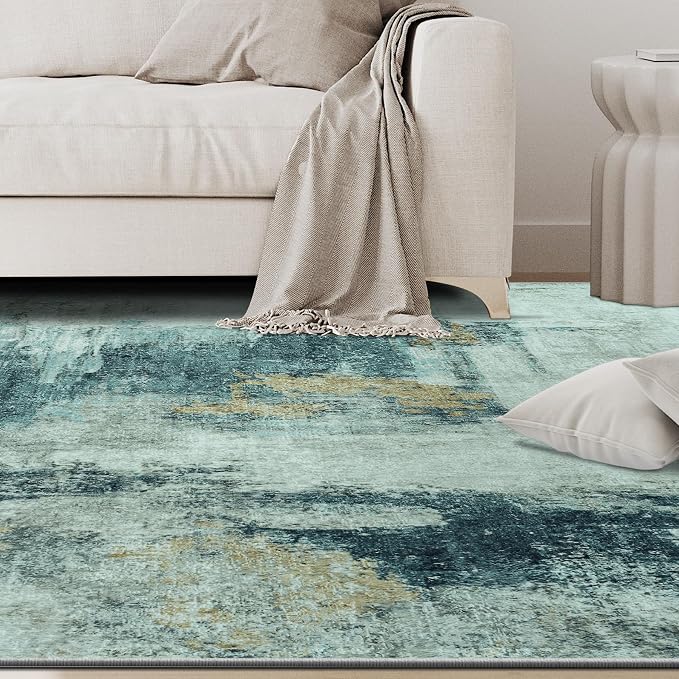 4x6 Area Rugs for Living Room Rug Washable: Abstract Rug for Dining Room - Image 9