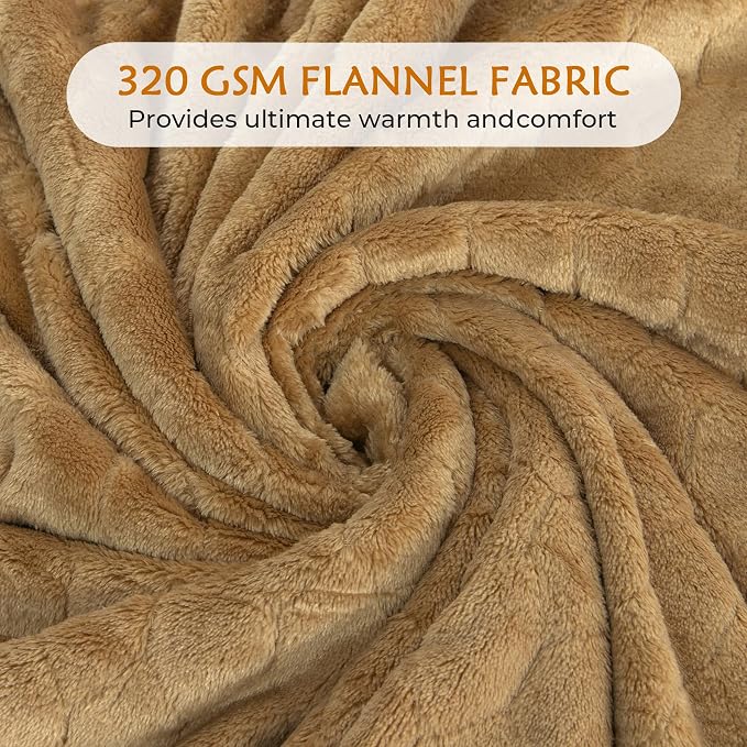 TOONOW Fleece Bed Blanket Queen Size 90x90 inches, Super Soft Fluffy Fuzzy - Image 6