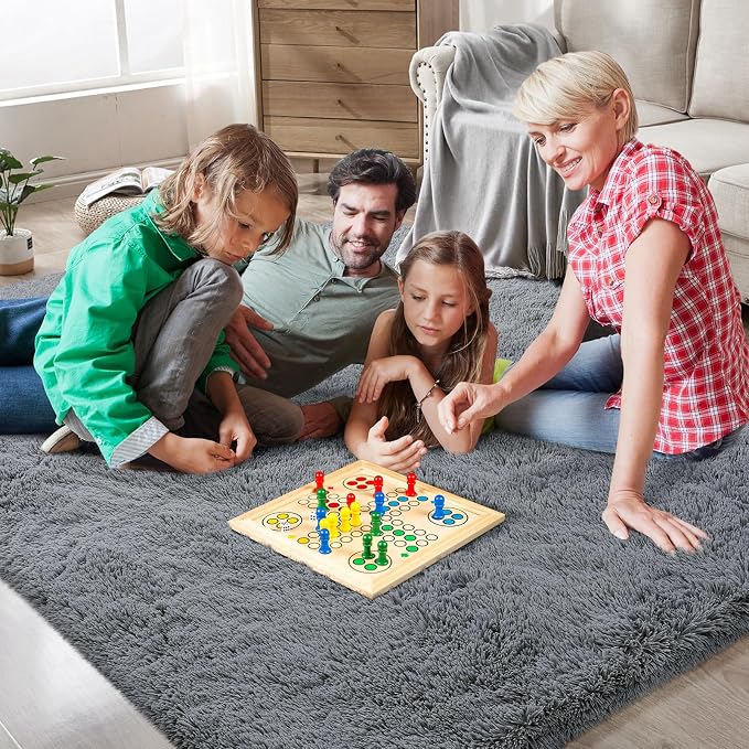 Shag Area Rugs for Bedroom Living Room, 6X9 Ultra Soft Fluffy Area Rugs for Dorm - Image 2