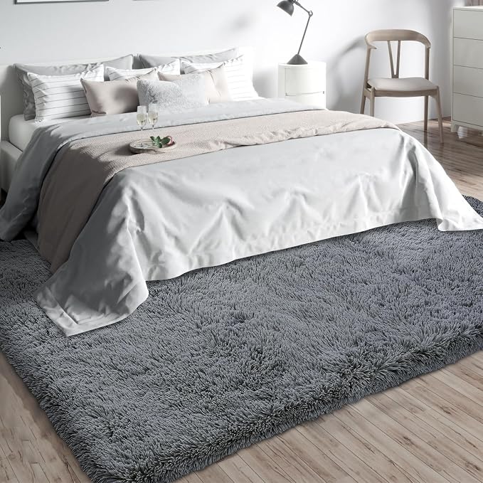 Shag Area Rugs for Bedroom Living Room, 5X8 Ultra Soft Fluffy Area Rugs for Dorm - Image 8