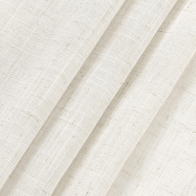 Nanspring Cream Linen Curtains 80 inches - Image 6
