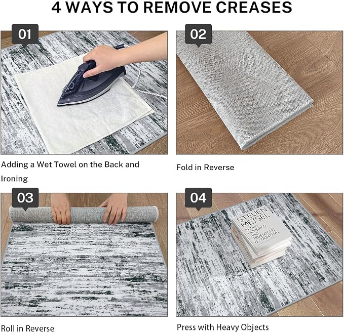 Lansny Modern Abstract Runner Rug 2.6x8 - Image 4