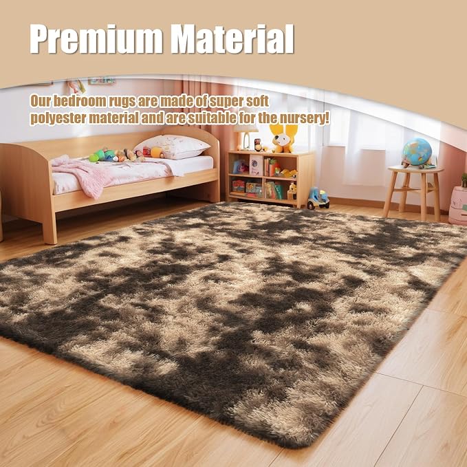 9x12 Fluffy Area Rugs for Living Room, Large Fuzzy Shag Area Rug for Bedroom - Image 6