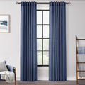 Navy Blue Curtains 90 inch Length by Jolilight