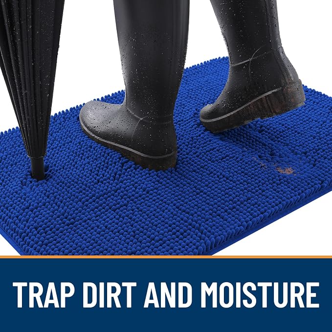 OLANLY Dog Door Mat for Muddy Paws 59x35, Absorbs Moisture and Dirt, Absorbent - Image 2