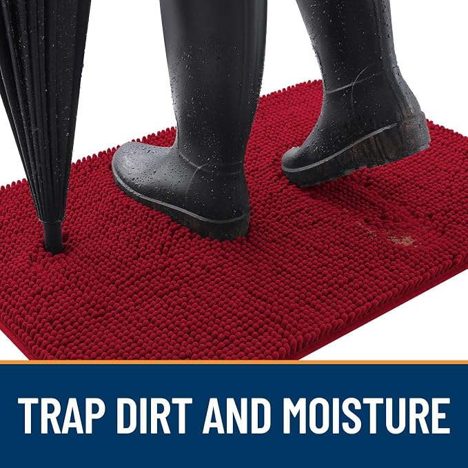 OLANLY Dog Door Mat for Muddy Paws 30x20, Absorbs Moisture and Dirt, Absorbent - Image 2