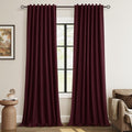 Guken 100% Blackout Curtains 120 Inch Length 2 Panels Set by Guken