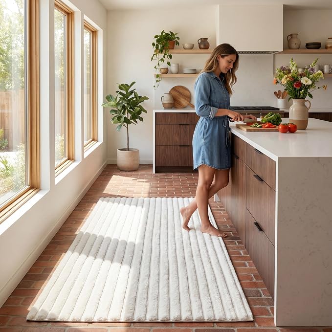 Nuloom SuperiorWash Collection Kai Off-White, Fluffy and Cozy, High Traffic - Image 6