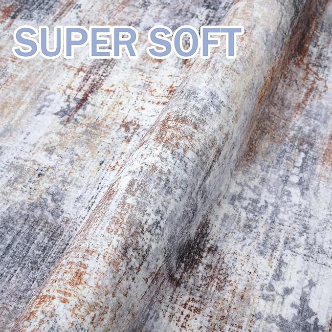 IOHOUZE Abstract Runner Rug 2x7 Ft Washable Runners - Image 6