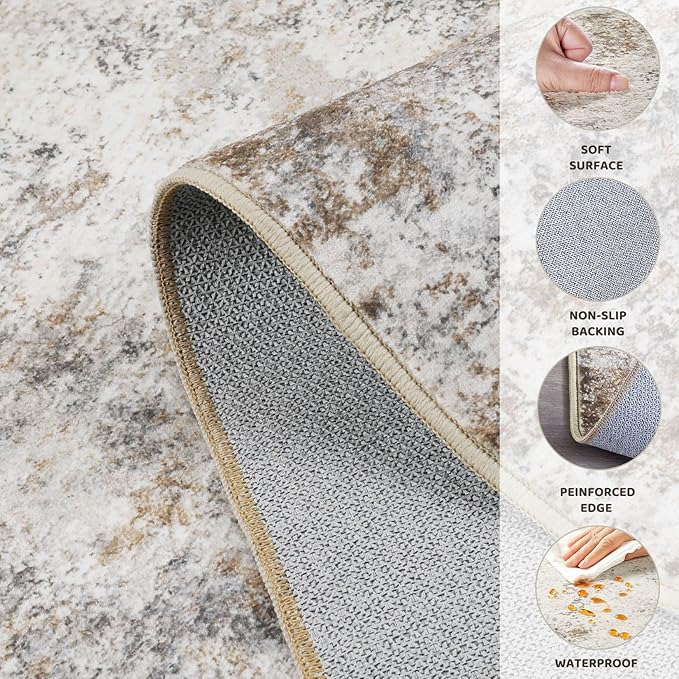 UERMEI 10ft Round Area Rug Living Room Rugs - Image 8