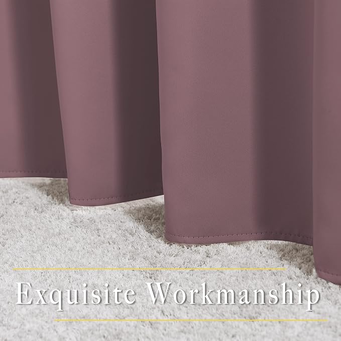 NICETOWN Dry Rose Curtain Panels - Image 6