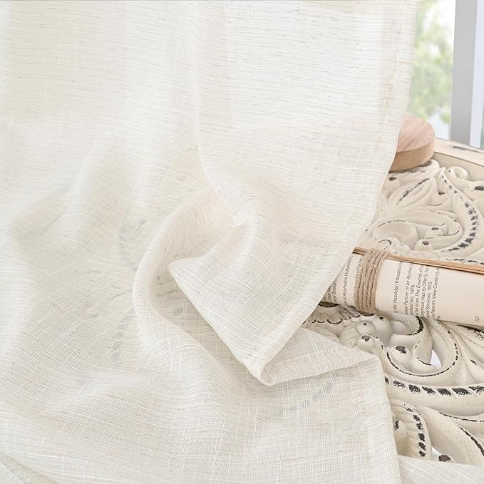 BGment Small Linen Curtains 36 Inch Length - Image 7