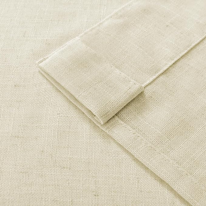 Joydeco Linen Curtains 72 Inch Length 2 Panel Sets, Light Filtering Curtains - Image 7