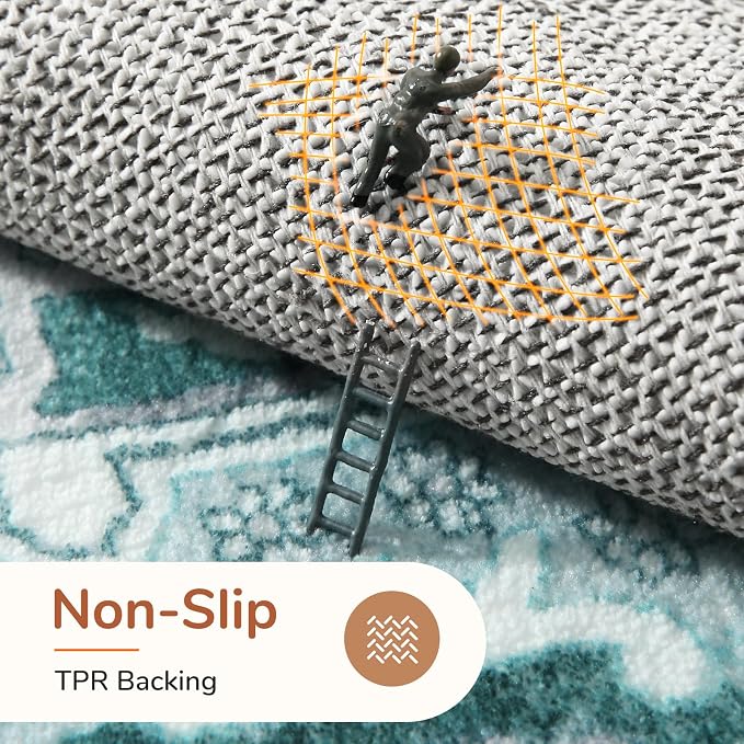 OPPODREAM Soft Area Rugs 4x6, Low-Pile Washable Rugs 4x6 - Image 4