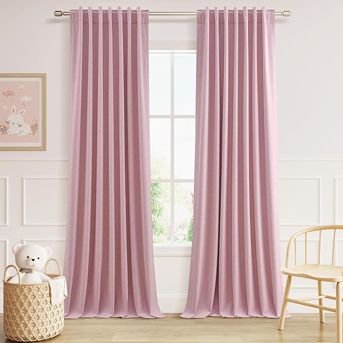 Guken 100% Blackout Curtains 84 Inch Length 2 Panels Set by Guken