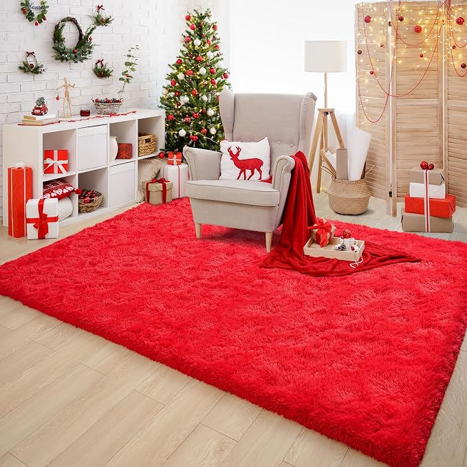 Chicrug Soft Area Rugs for Bedroom Living Room Plush Fluffy Rug 4x6 Feet - Image 5
