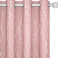 Deconovo Pink Blackout Curtains by Deconovo