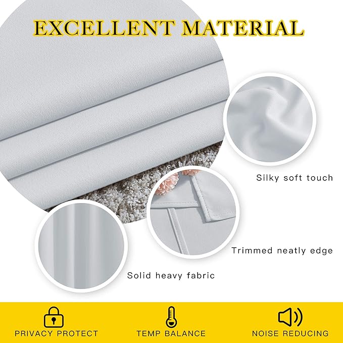 NICETOWN Blackout 102 inch Curtains - Image 4