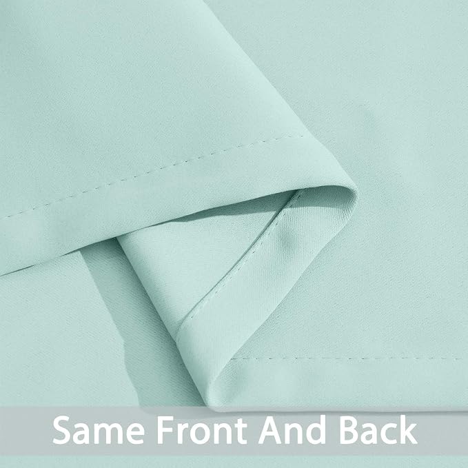 Yakamok Aqua Blackout Curtains, Thermal Insulated Light Blocking Blackout Drapes - Image 6