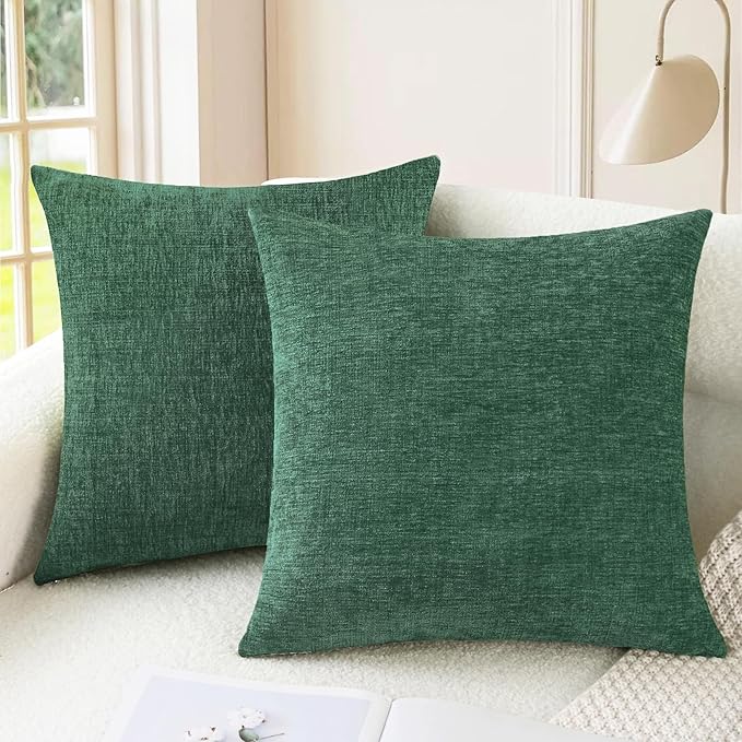 CaliTime Christmas Throw Pillow Covers Decorative 18 X 18 Inches Pack of 2 Cozy by CaliTime