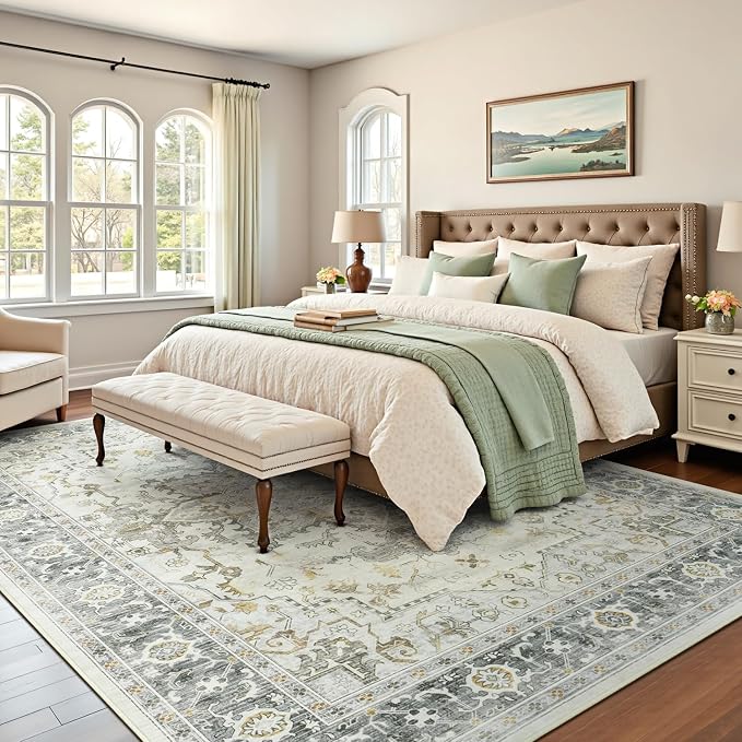 Lofus 6x9 Area Rugs for Living Room, Machine Washable Non-Slip Area Rug - Image 4