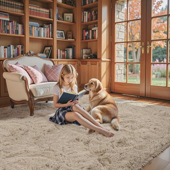 8x10 Area Rugs for Living Room Bedroom, Large Area Rug Shaggy Carpet Soft Plush - Image 3