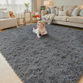 Rugs for Living Room 6x9, Alfombras para Salas Shag Large Plush Soft Area Rug by Junhejiamei