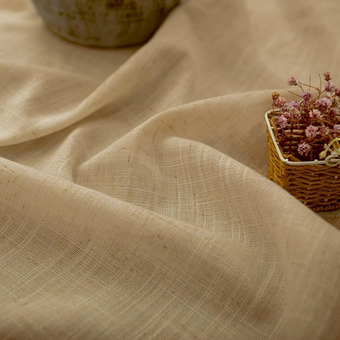 Burlap Color Curtains 63 Inch Length - Image 3