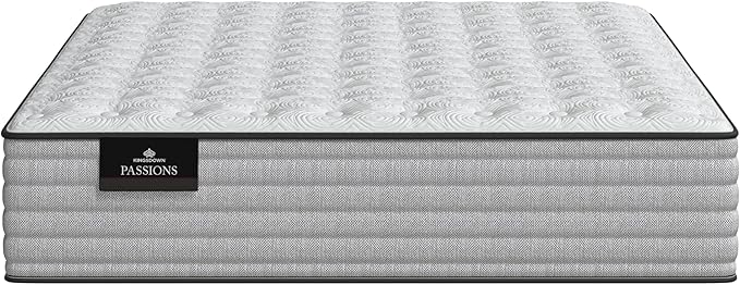 Kingsdown Passions Aspiration 14" Plush Hybrid Mattress, King, Tan