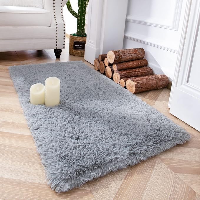 Chicrug Soft Area Rugs for Bedroom Living Room Plush Fluffy Rug 2x4 Feet by ChicrugHomeDecor