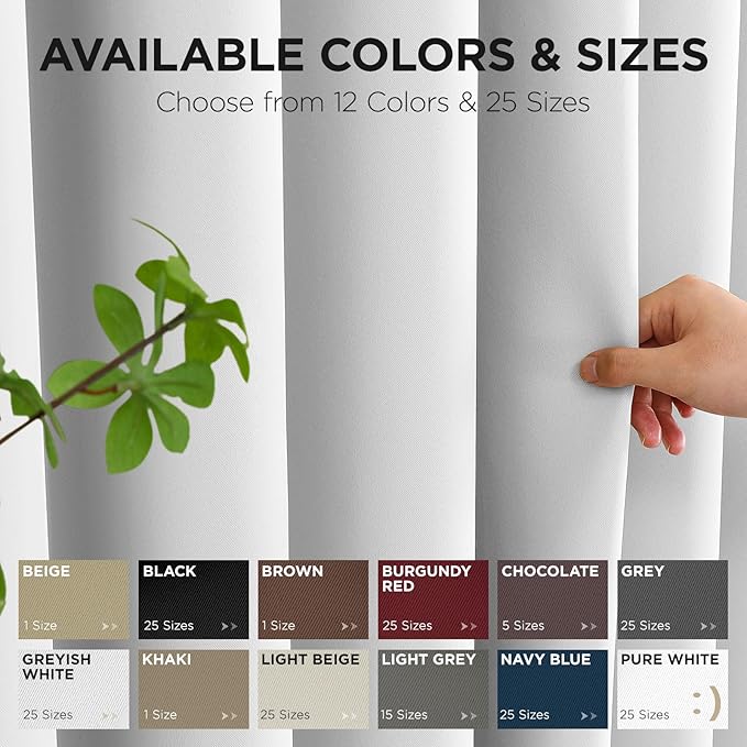 Joydeco Blackout Patio Sliding Door Curtains 72 Inches Long, Grommet Privacy - Image 9