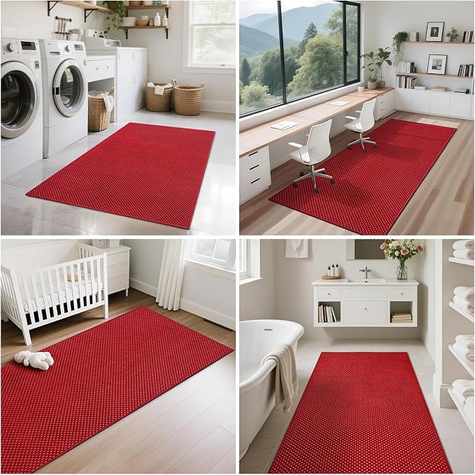 YDKGL 2x6 ft Kitchen Runner Rug Mat Non Slip Boho Woven Hallway Runner Washable - Image 8