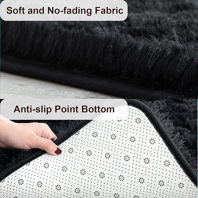 TWINNIS Super Soft Shaggy Rugs Fluffy Carpets, 10x14 Feet, Indoor Modern Plush - Image 2