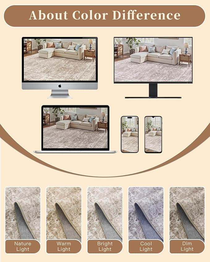 Madane Runner Rug 2x10 for Hallway, Kitchen Non-Slip Runner Rug - Image 8