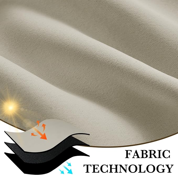 RYB HOME Bedroom Blackout Curtains 84 inches Long, 100% Blackout Thermal - Image 7